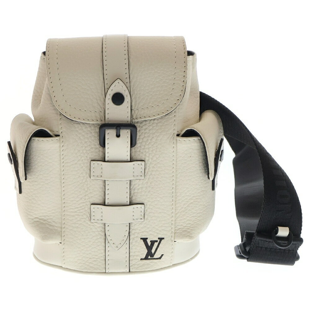 LOUIS VUITTON Christopher XS Taurillon Leather Shoulder Bag White